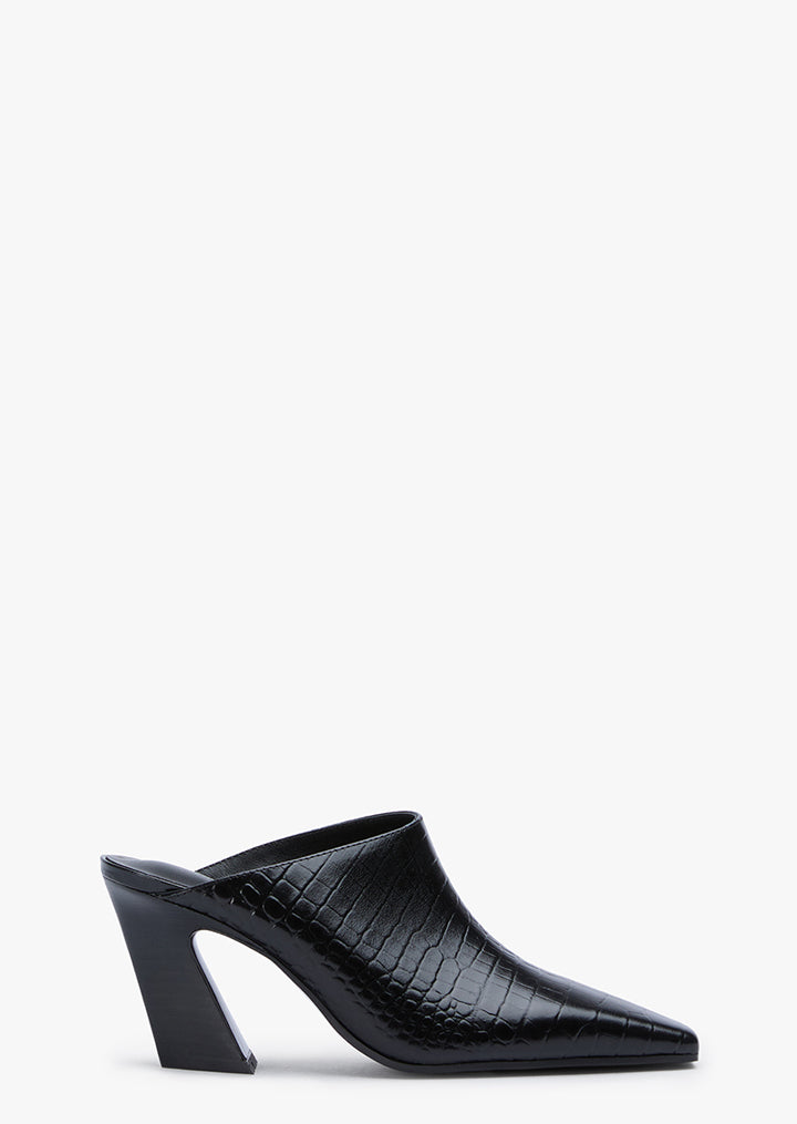 Quade Black Croc